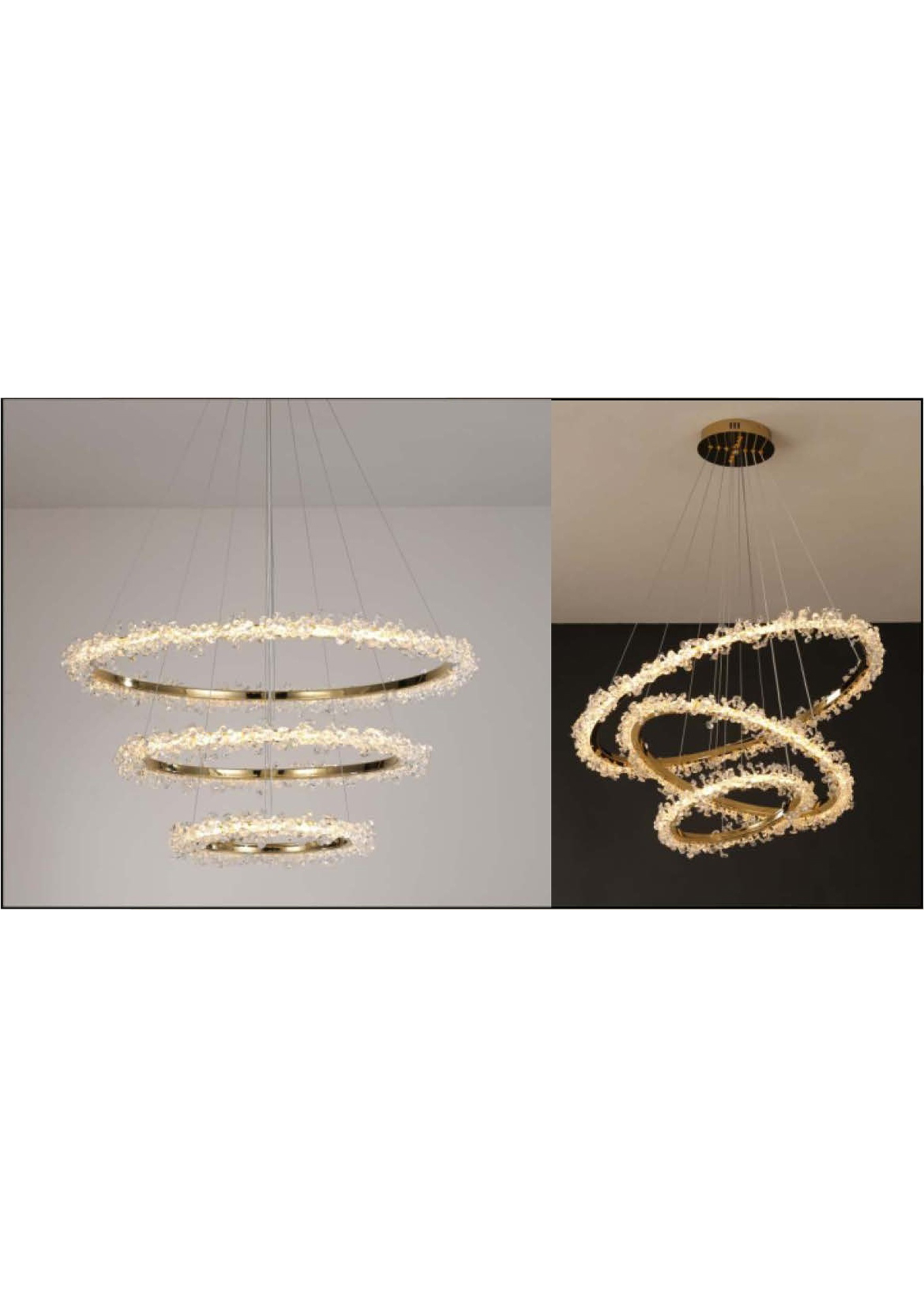 Beyond Lights - Crystal Ring Chandelier- GL